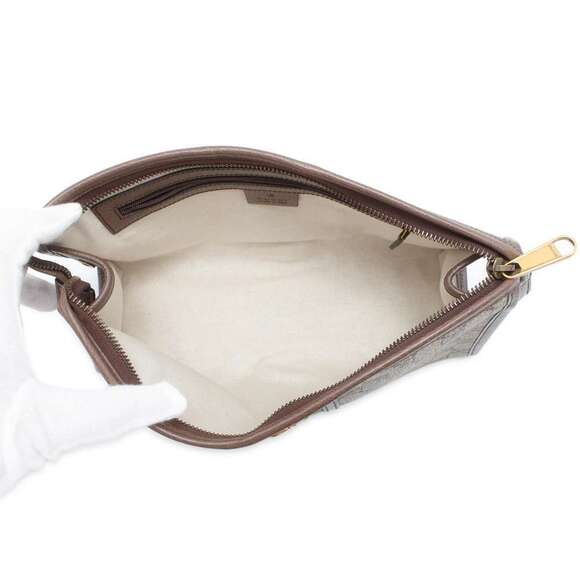 Gucci GG Supreme Ophidia Pouch Clutch Bag - Picture 5 of 11